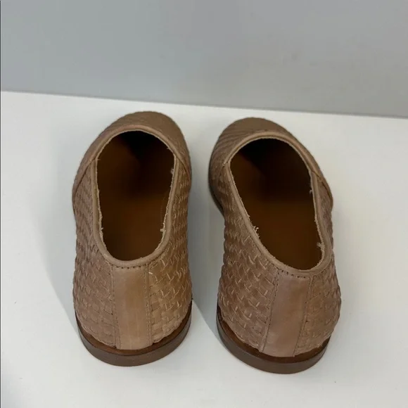 Nisolo Mara Woven Leather Brown Almond Flats Size 7.5 Quiet Luxury Capsule - Picture 8 of 15